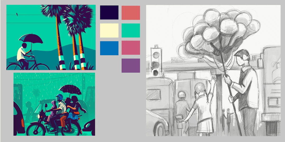 Illustration-Process-Creative-Steps-of-Making-Illustration-Set