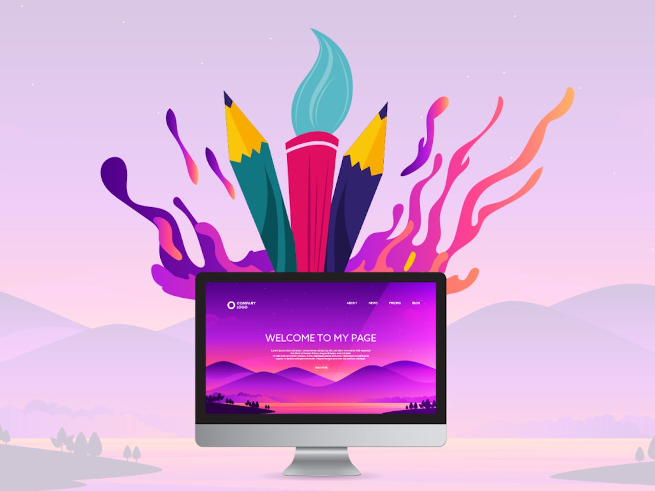 Illustration for Web Design